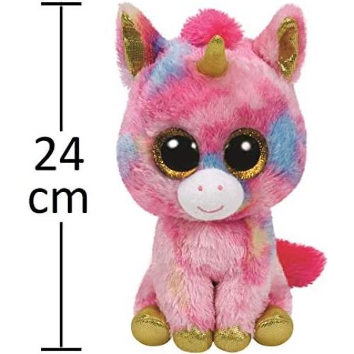 Ty Beanie Boo Fantasía Unicornio Colorido 24cm Peluche
