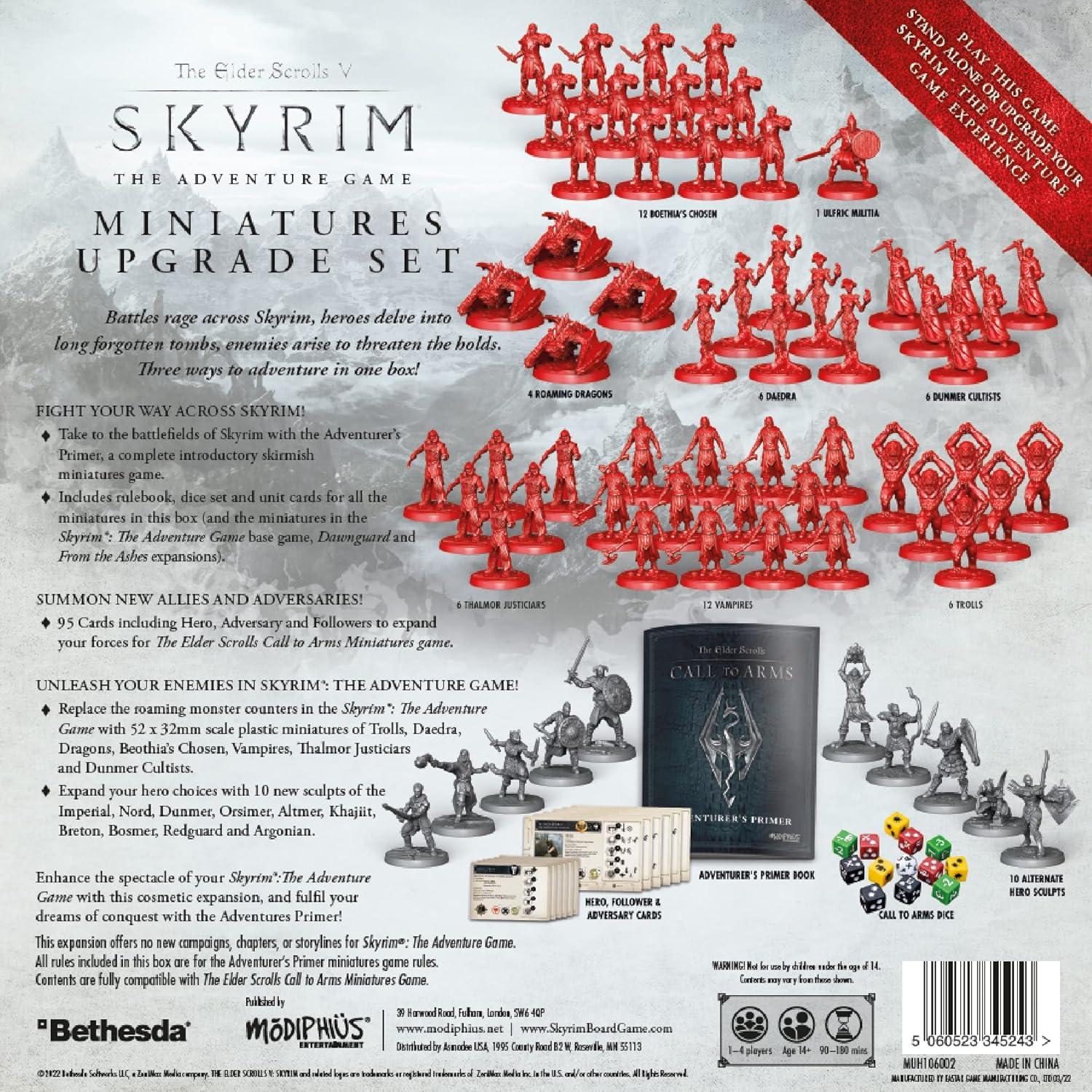 Skyrim Juego de Aventura Modiphius Miniaturas 1-4 Jugadores