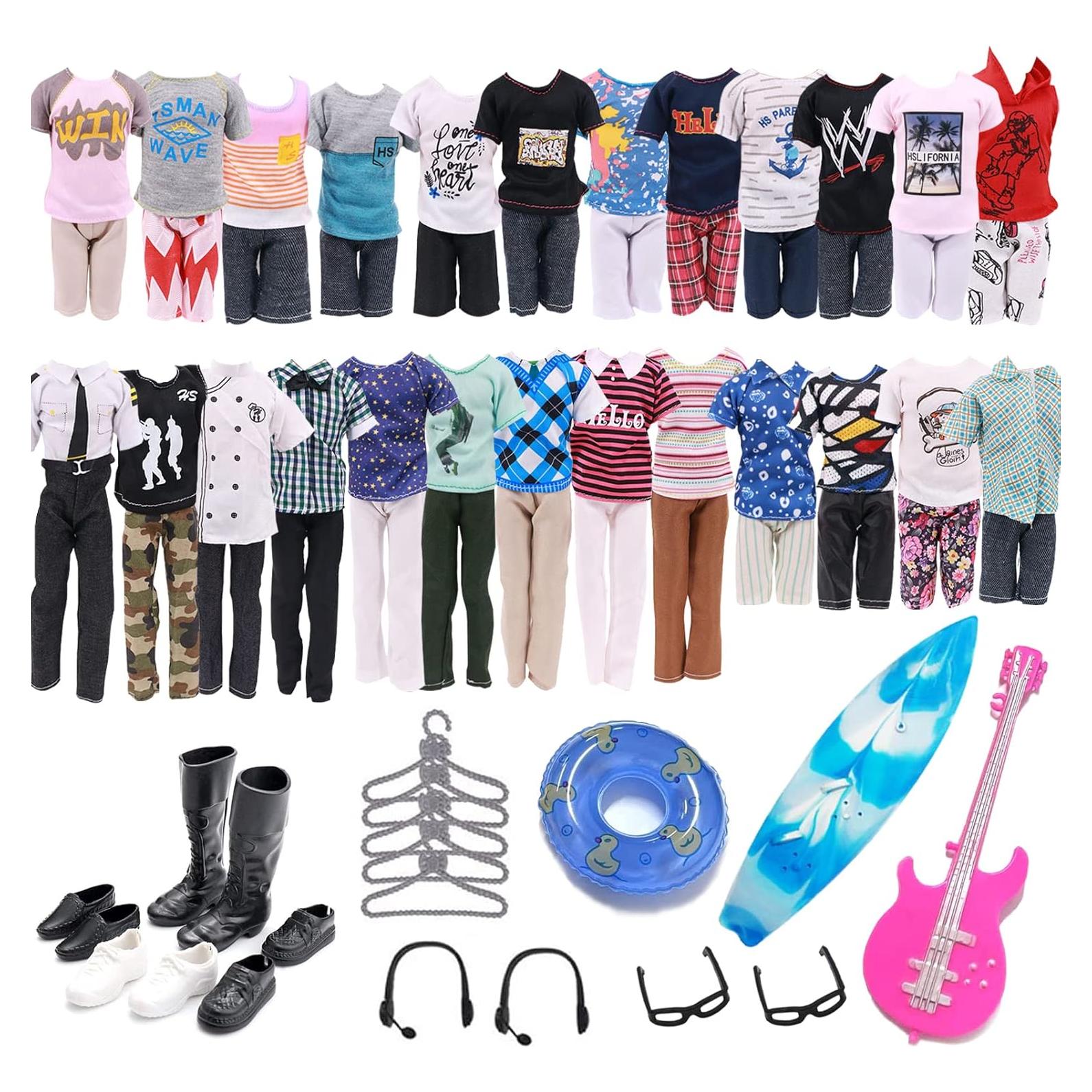 33 Piezas Ropa y Accesorios para Muñecas 30 cm Carreuty