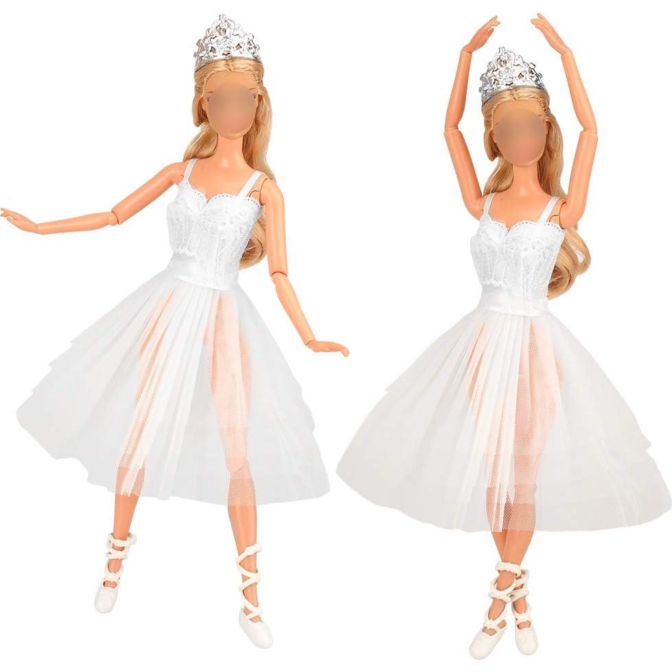Conjuntos de Ropa de Muñeca Bailarina BARWA - 3 Trajes y Accesorios
