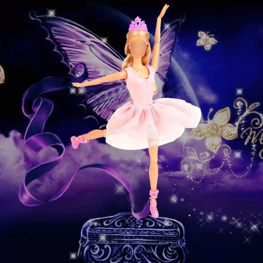 Conjuntos de Ropa de Muñeca Bailarina BARWA - 3 Trajes y Accesorios