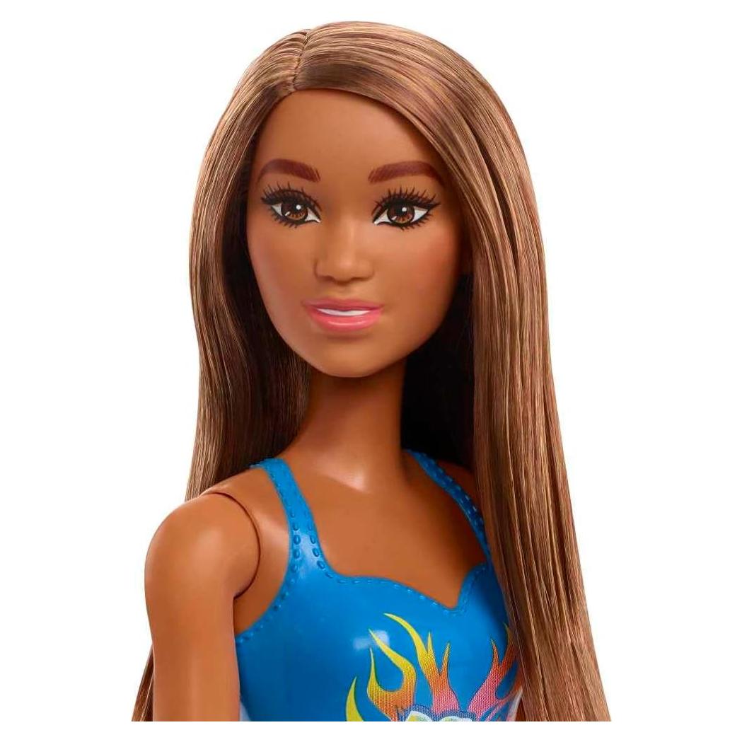 Muñeca Barbie de Playa con Traje de Baño Azul HDC51