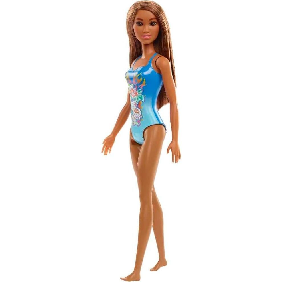 Muñeca Barbie de Playa con Traje de Baño Azul HDC51