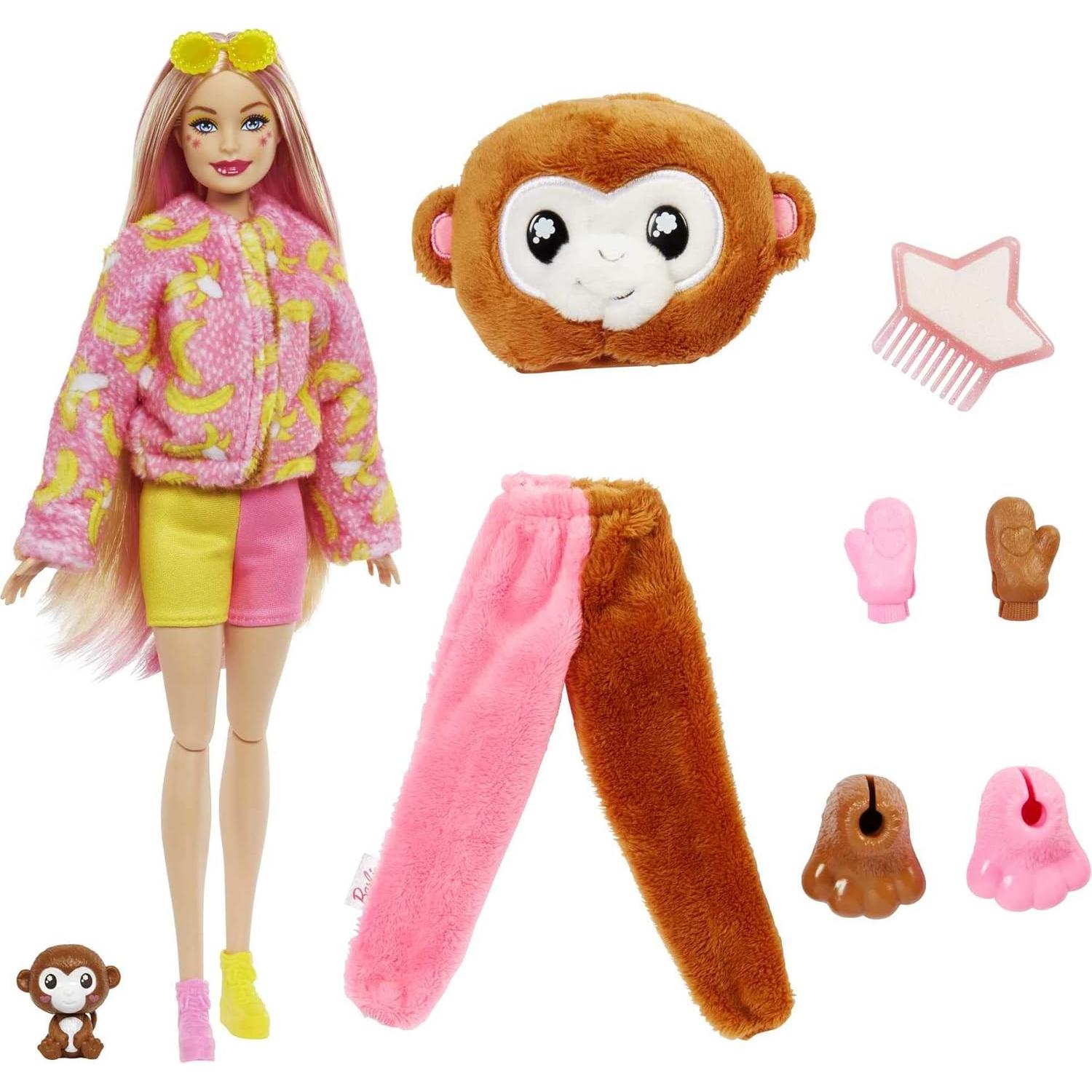 Muñeca Barbie Cutie Reveal Mono - 10 Sorprisas y Cambio de Color