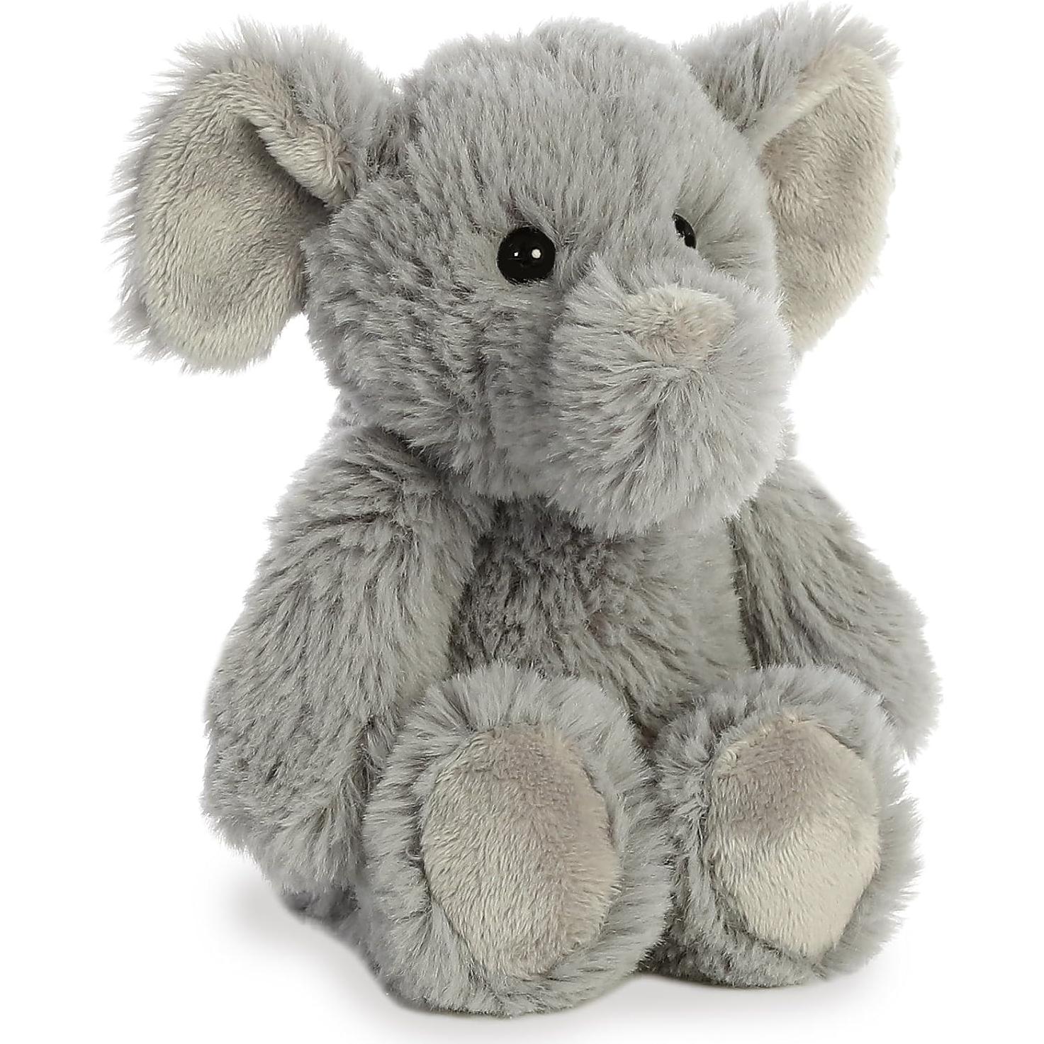 Peluche Elefante Acurrucable Aurora 20 cm Gris