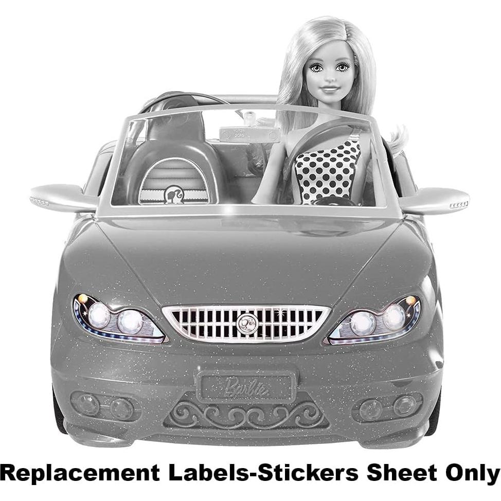 Hoja de Stickers de Repuesto Barbie Convertible Glam CGG92