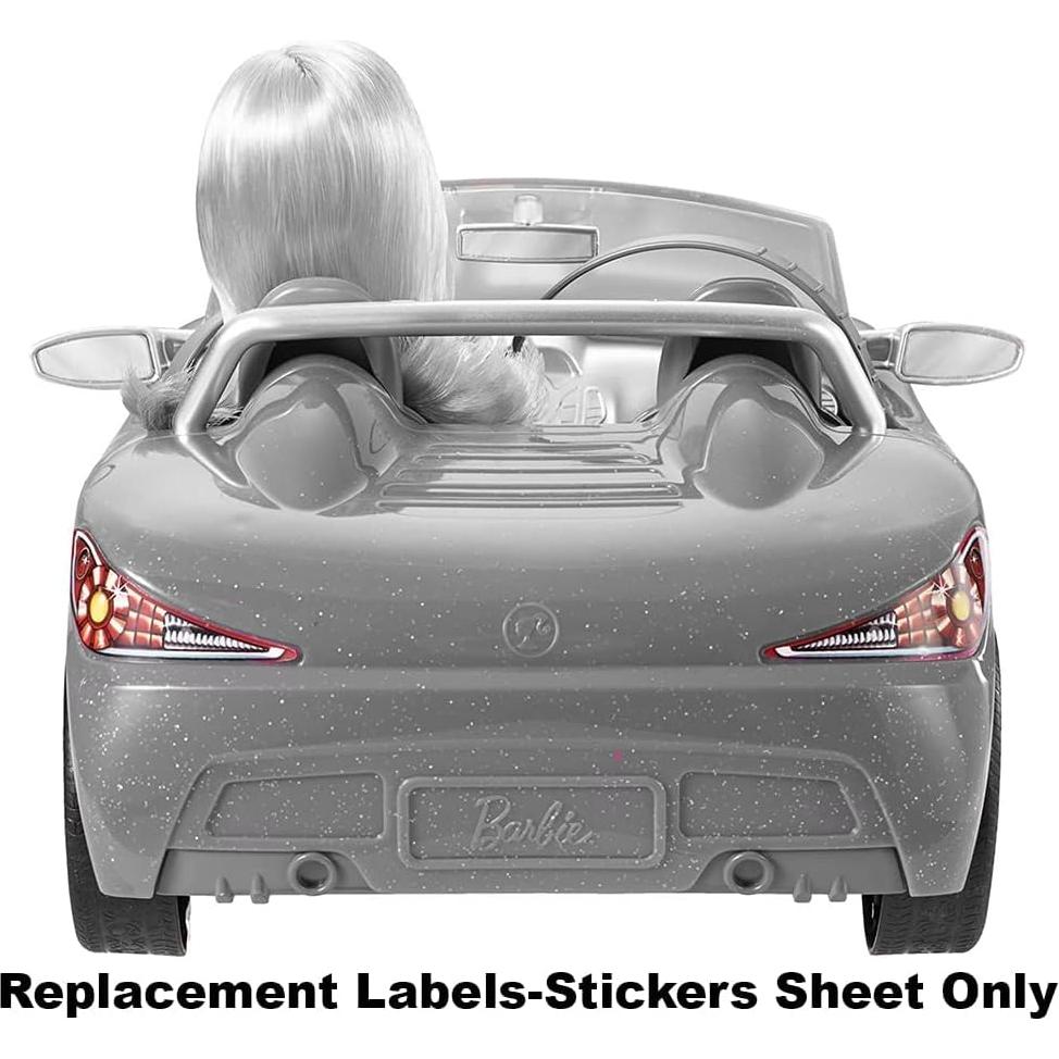Hoja de Stickers de Repuesto Barbie Convertible Glam CGG92