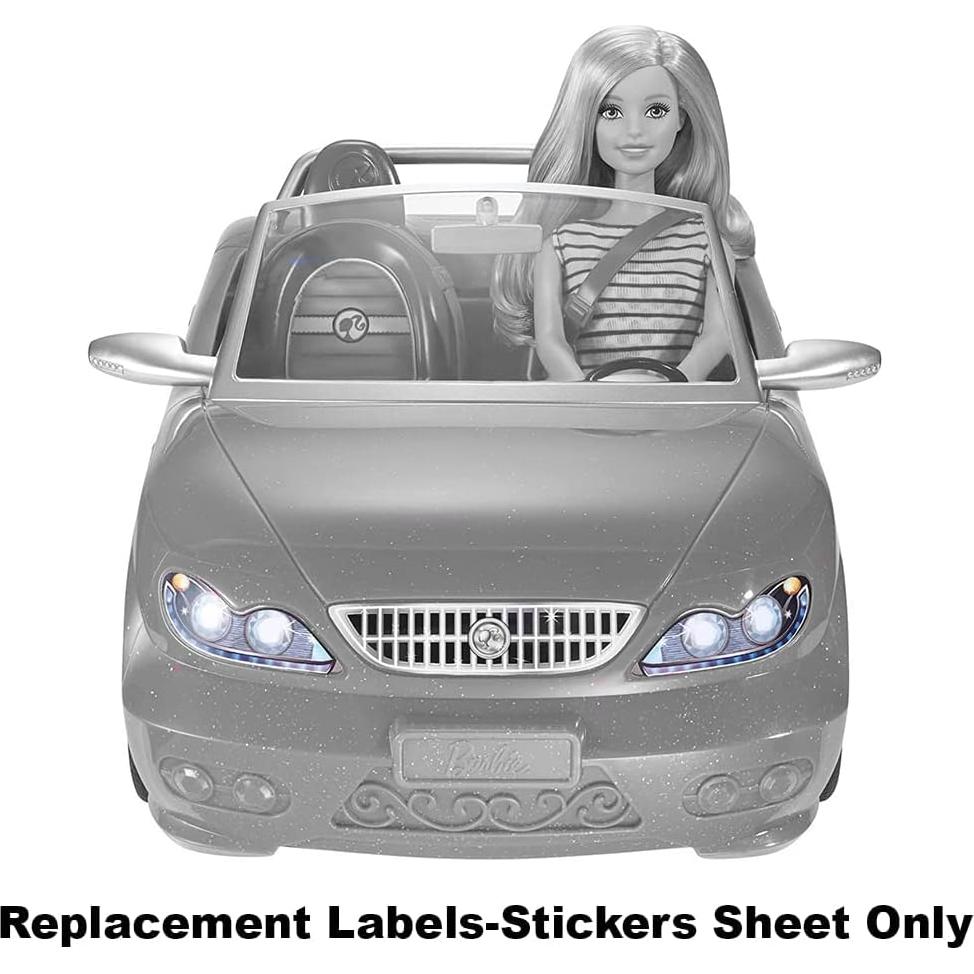 Hoja de Stickers de Repuesto Barbie Convertible Glam CGG92