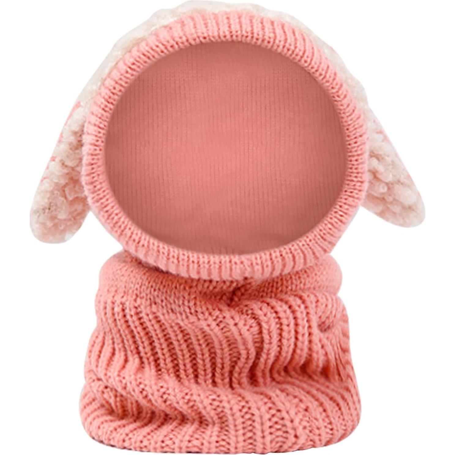 Gorro y Bufanda Térmicos para Bebés con Orejas de Conejo