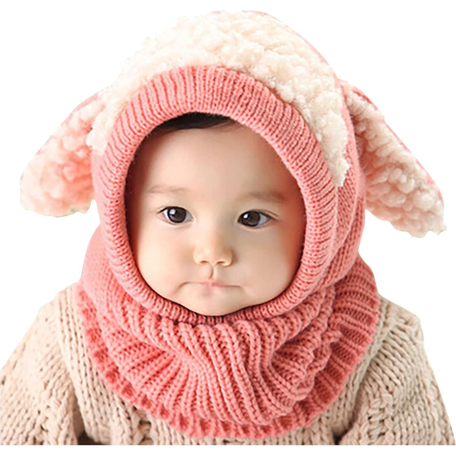 Gorro y Bufanda Térmicos para Bebés con Orejas de Conejo