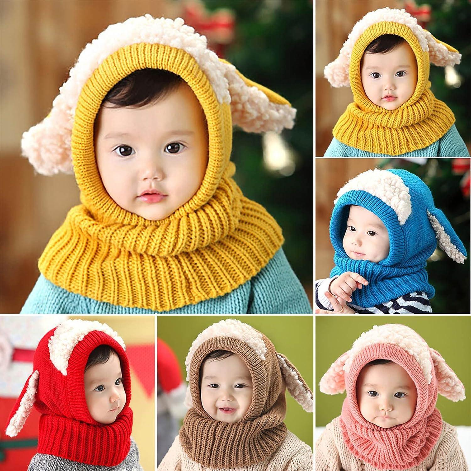 Gorro y Bufanda Térmicos para Bebés con Orejas de Conejo