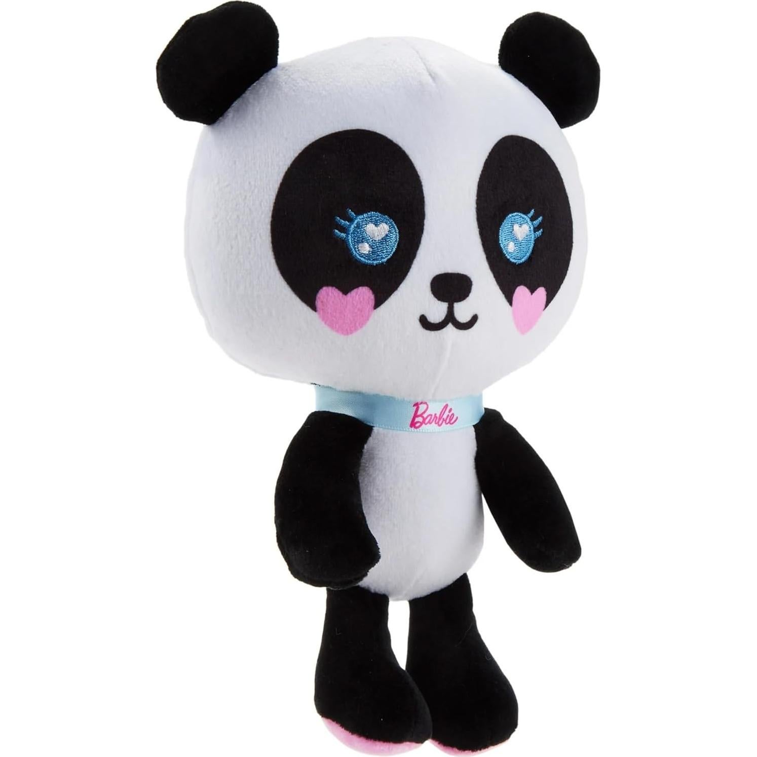 Peluche de Panda Barbie 17.78 cm con Collar Brillante
