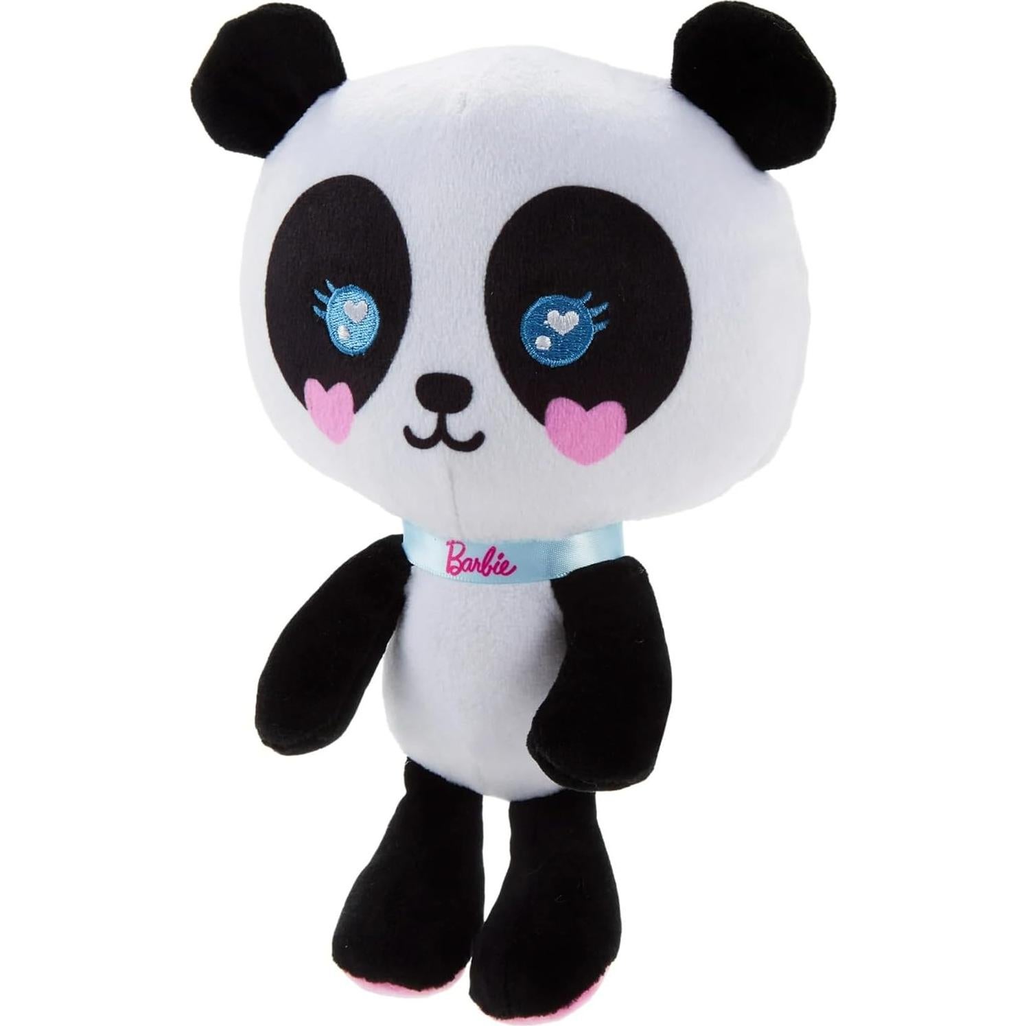 Peluche de Panda Barbie 17.78 cm con Collar Brillante
