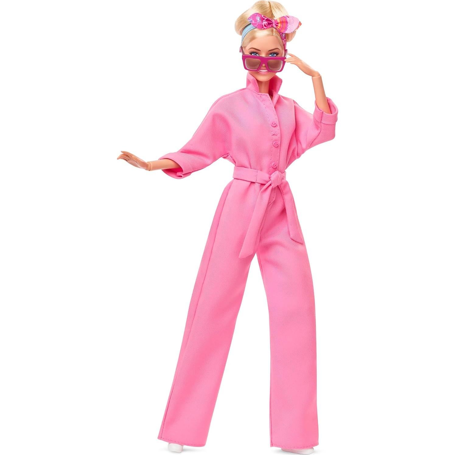 Muñeca Barbie en Mono Rosa - Mattel HRF29 - 32.4 cm