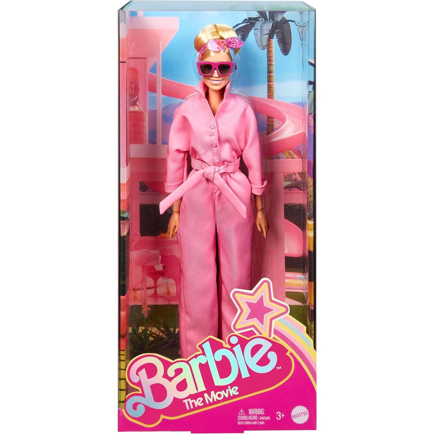 Muñeca Barbie en Mono Rosa - Mattel HRF29 - 32.4 cm