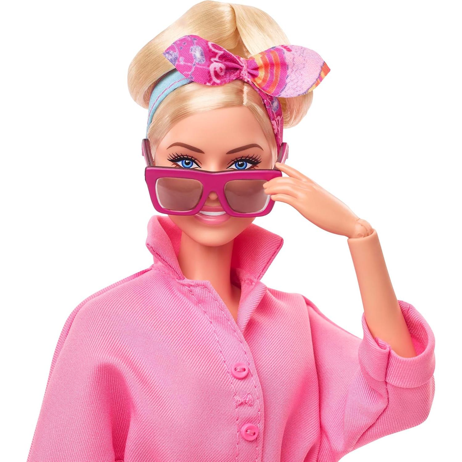 Muñeca Barbie en Mono Rosa - Mattel HRF29 - 32.4 cm