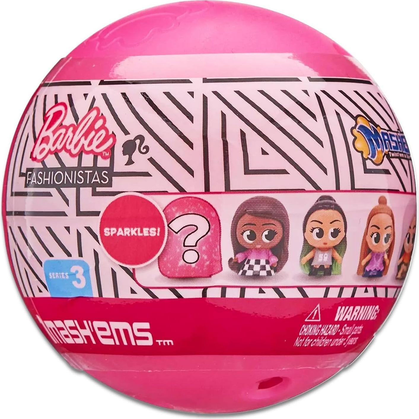 Barbie MashEms Paquete de 4 Juguetes Misteriosos para Niñas