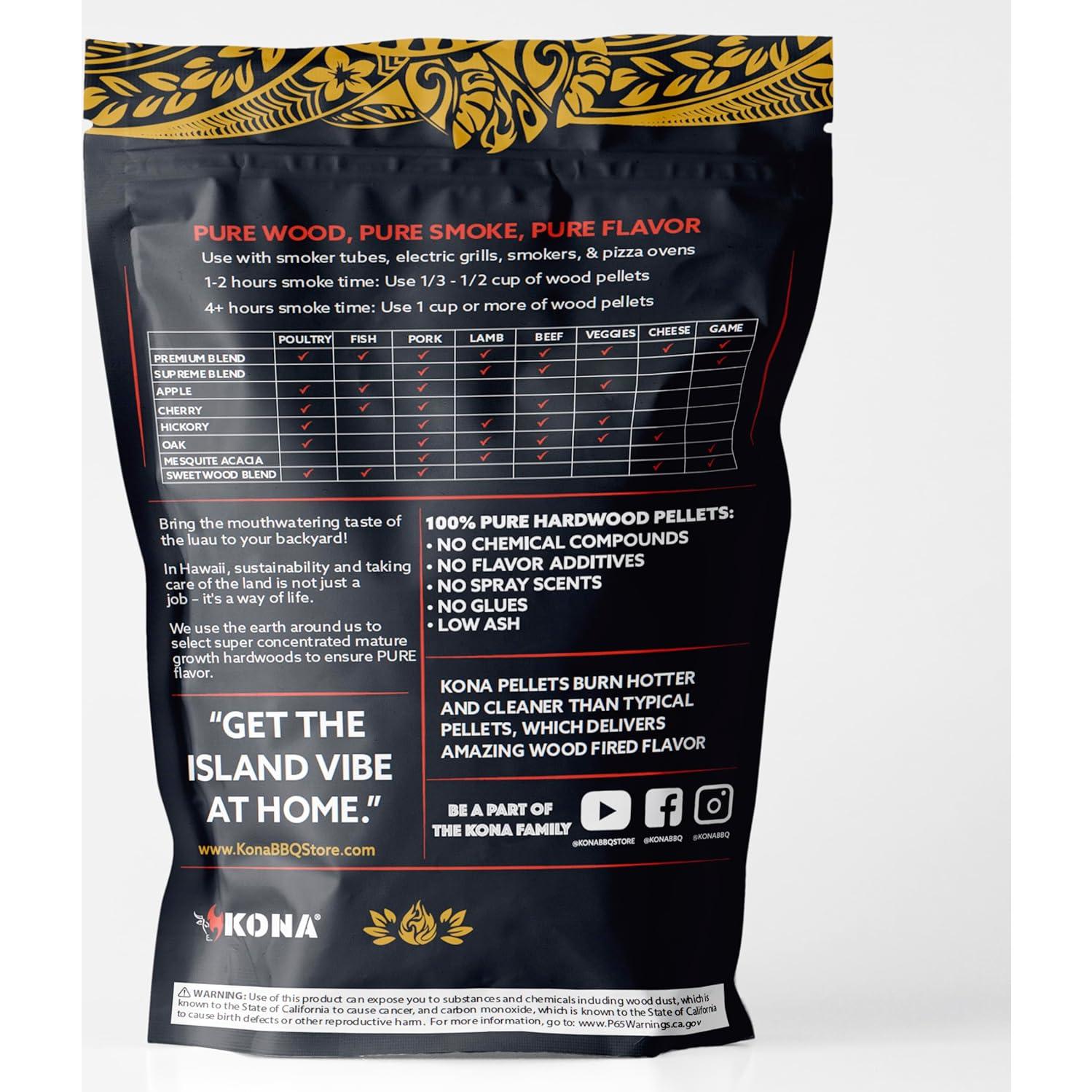 Paquete de Pellets de Madera Kona 8 Variedades 3.63 kg