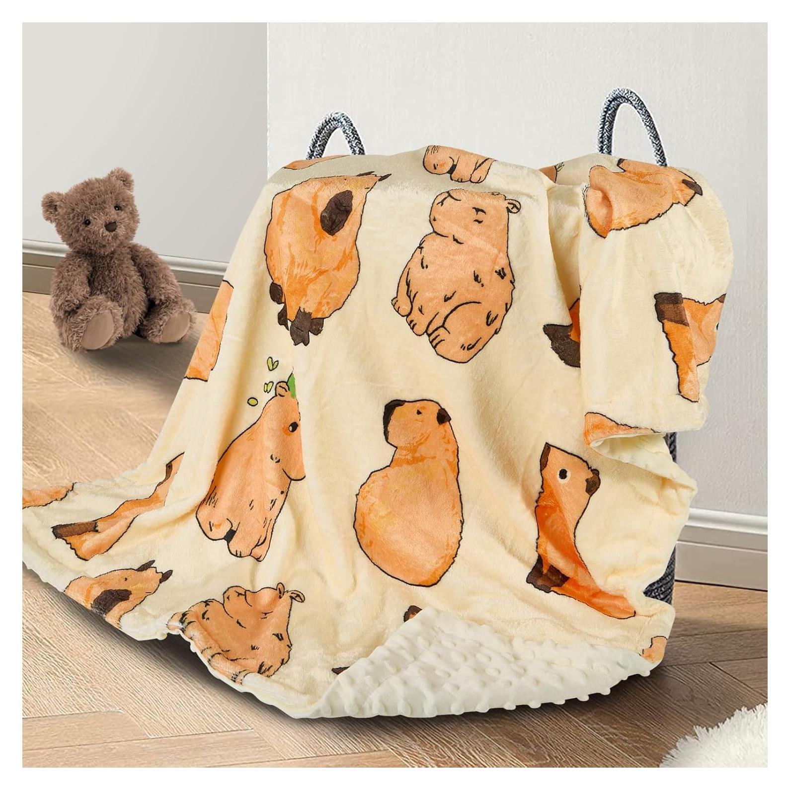 Manta de Bebé DCOOLGO Capibara Doble Capa 101.6x67.3cm