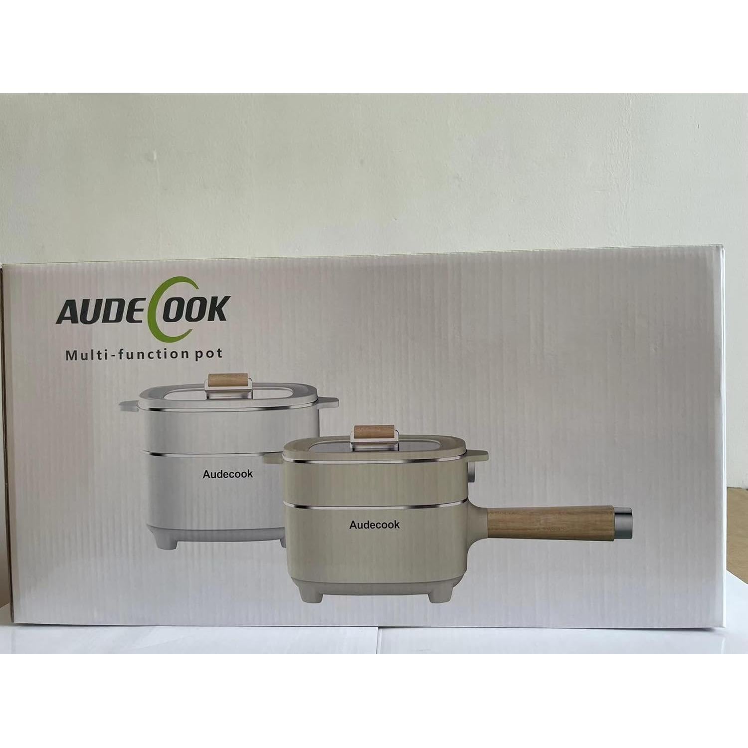 Olla Caliente Eléctrica Audecook 2L con Vaporera 20cm