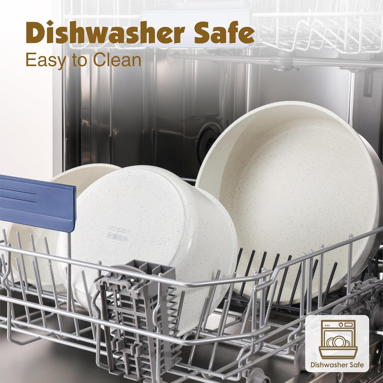 Juego de Ollas y Sartenes SENSARTE 17 Piezas Antiadherente