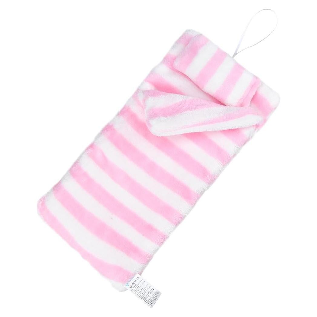 Saco de dormir de peluche E-TING para muñecas 29.21 cm Rayas rosas