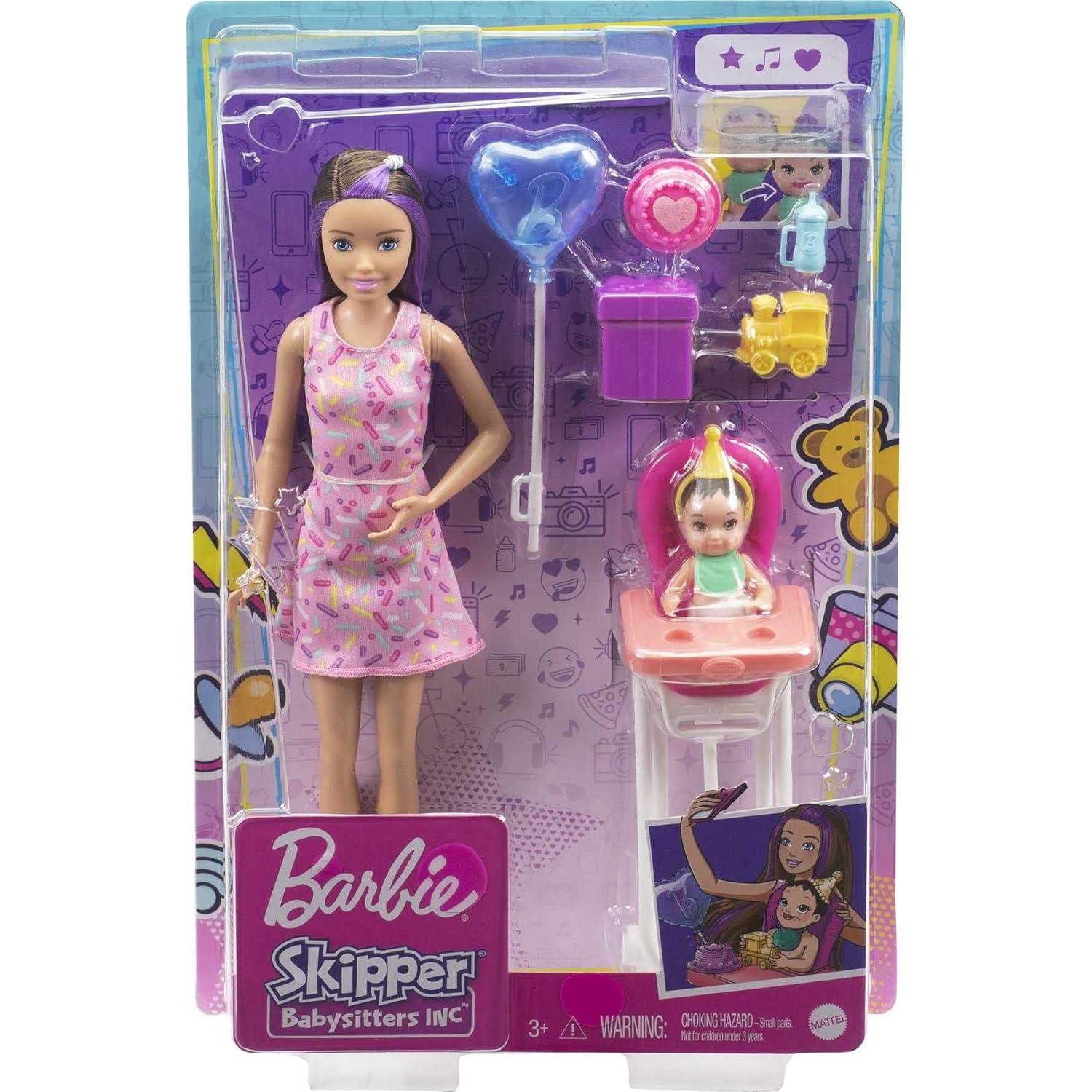 Conjunto de Juego Barbie Skipper Cuidado de Niños Inc. Fiesta