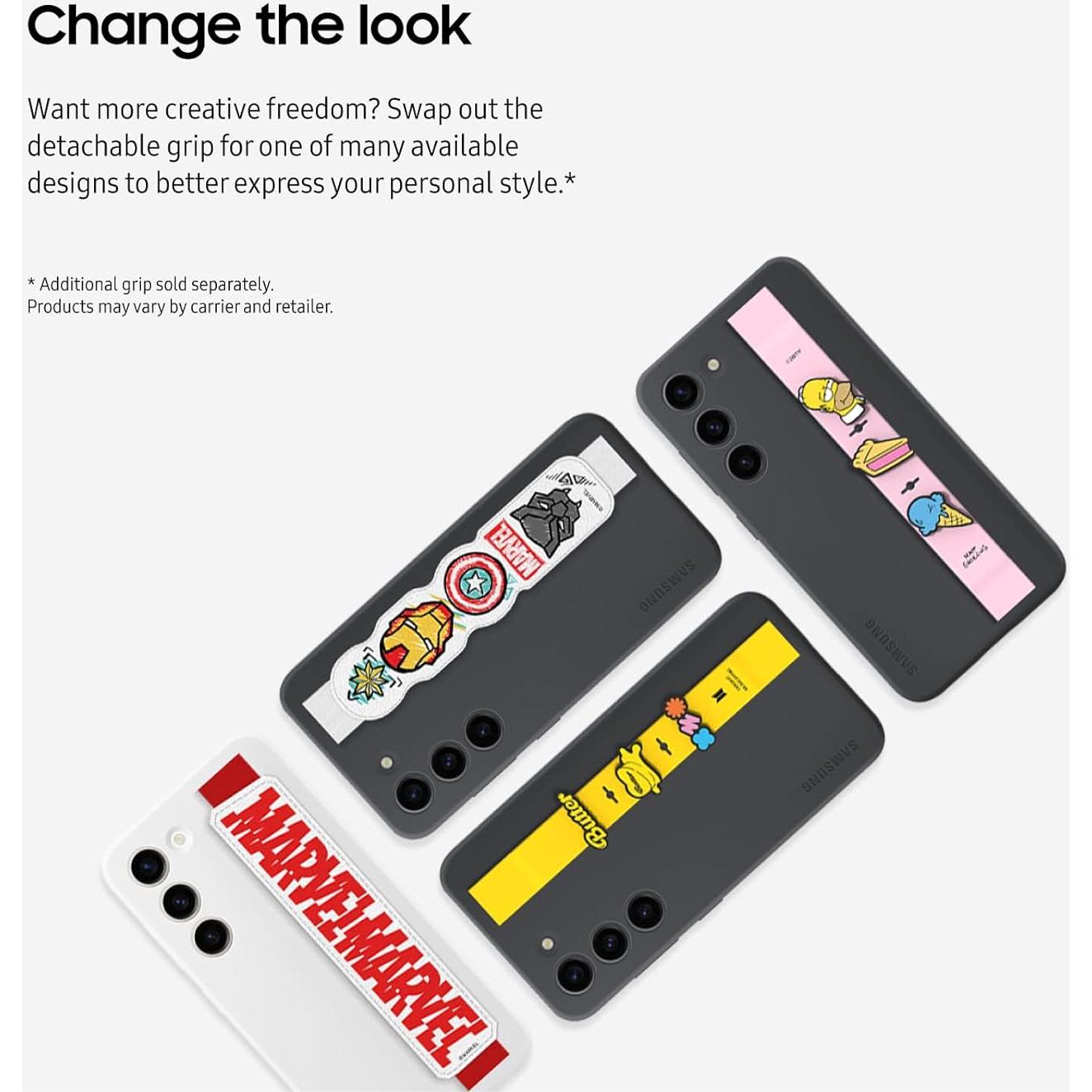 Funda de Silicona con Agarre Samsung Galaxy S23 Negra