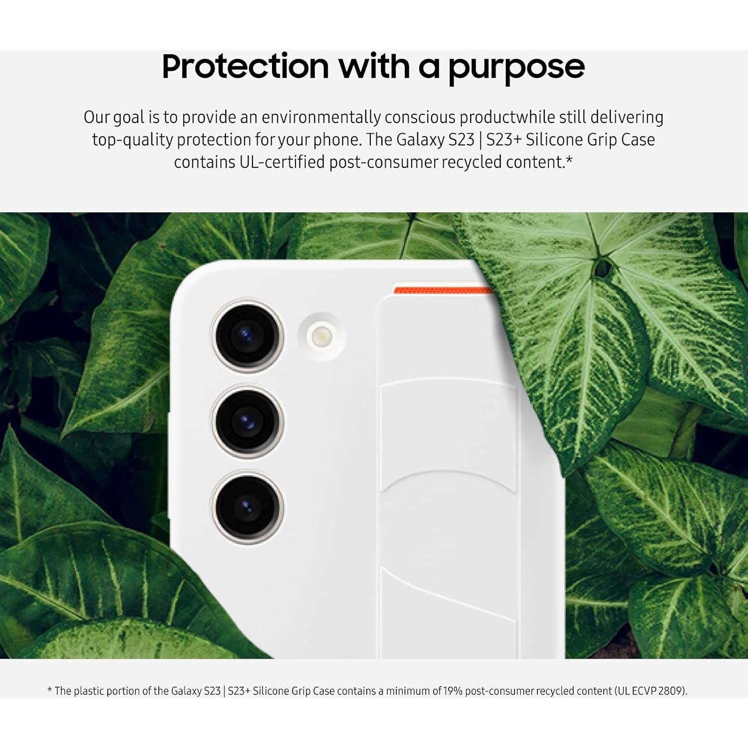 Funda de Silicona con Agarre Samsung Galaxy S23 Negra