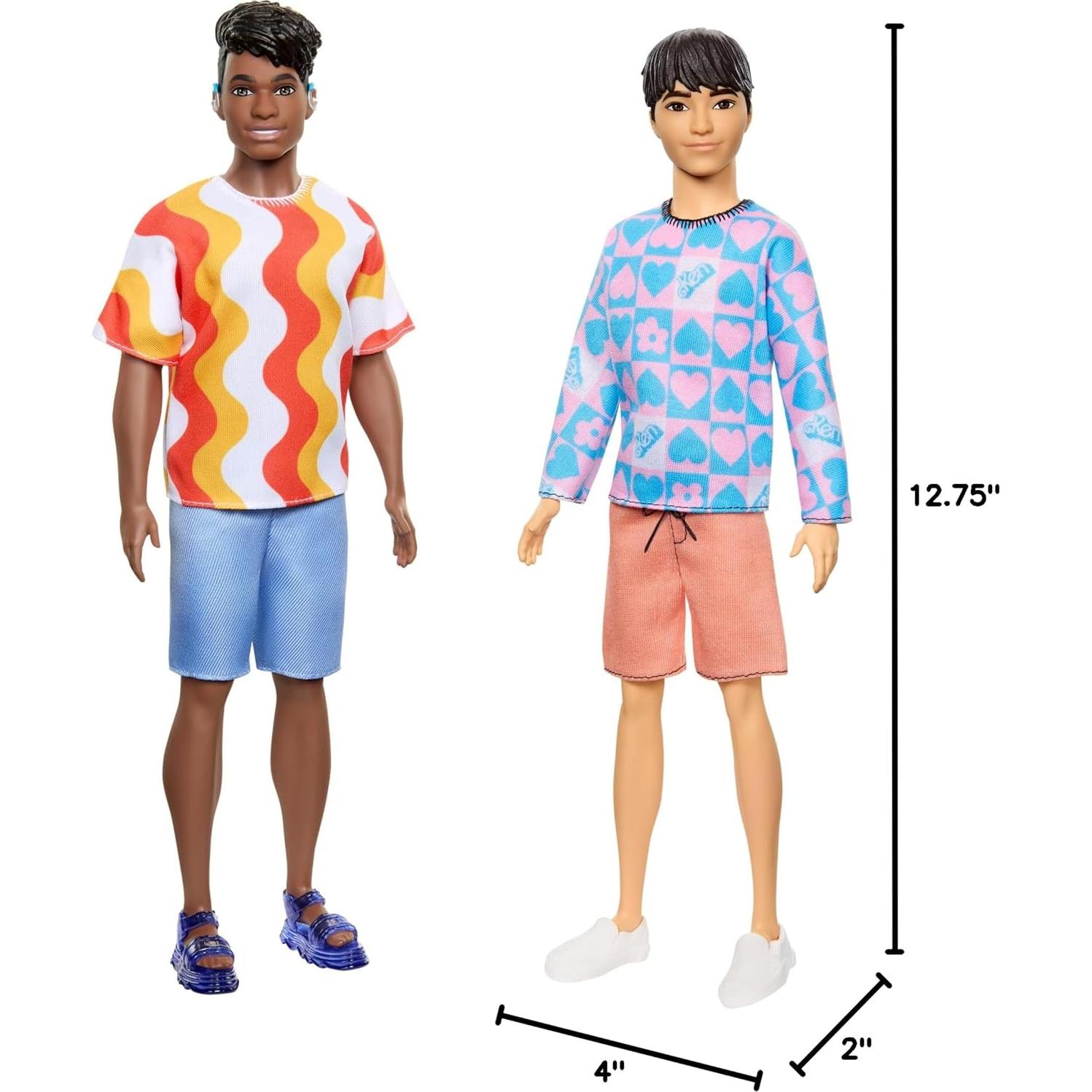 Muñeco Ken Fashionistas Mattel #219 con camisa y pantalones cortos