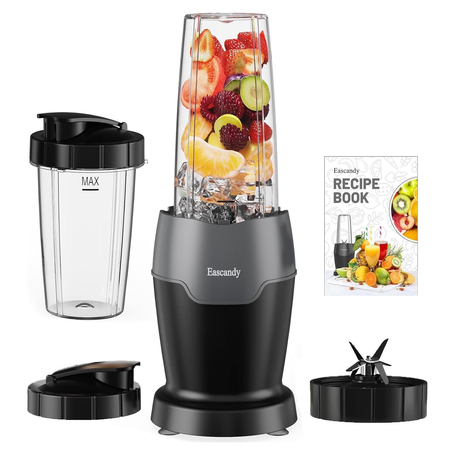 Mezclador Personal Eascandy 900W 7 en 1 con 2 Tazas 24oz