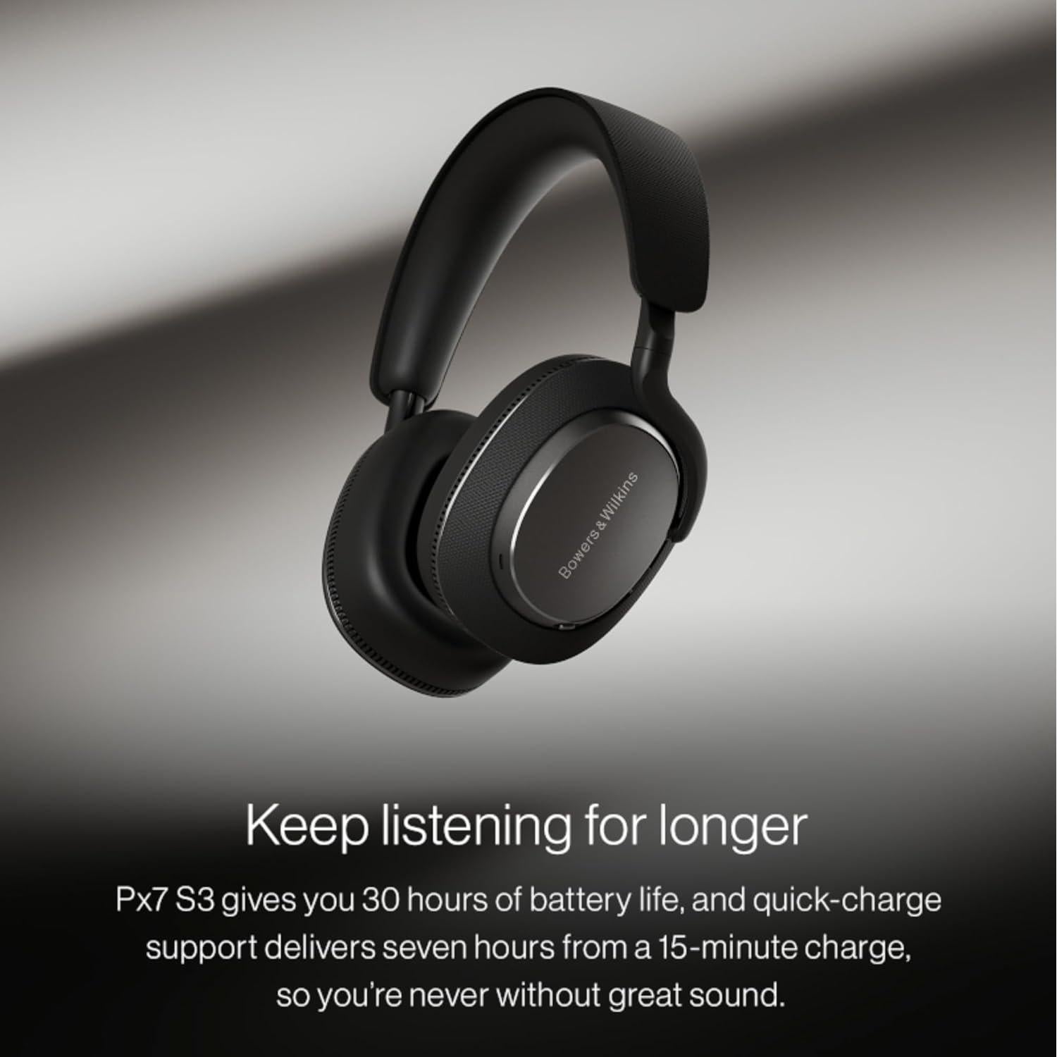 Auriculares Bowers & Wilkins Px7 S3 Bluetooth, Cancelación de Ruido, 30h