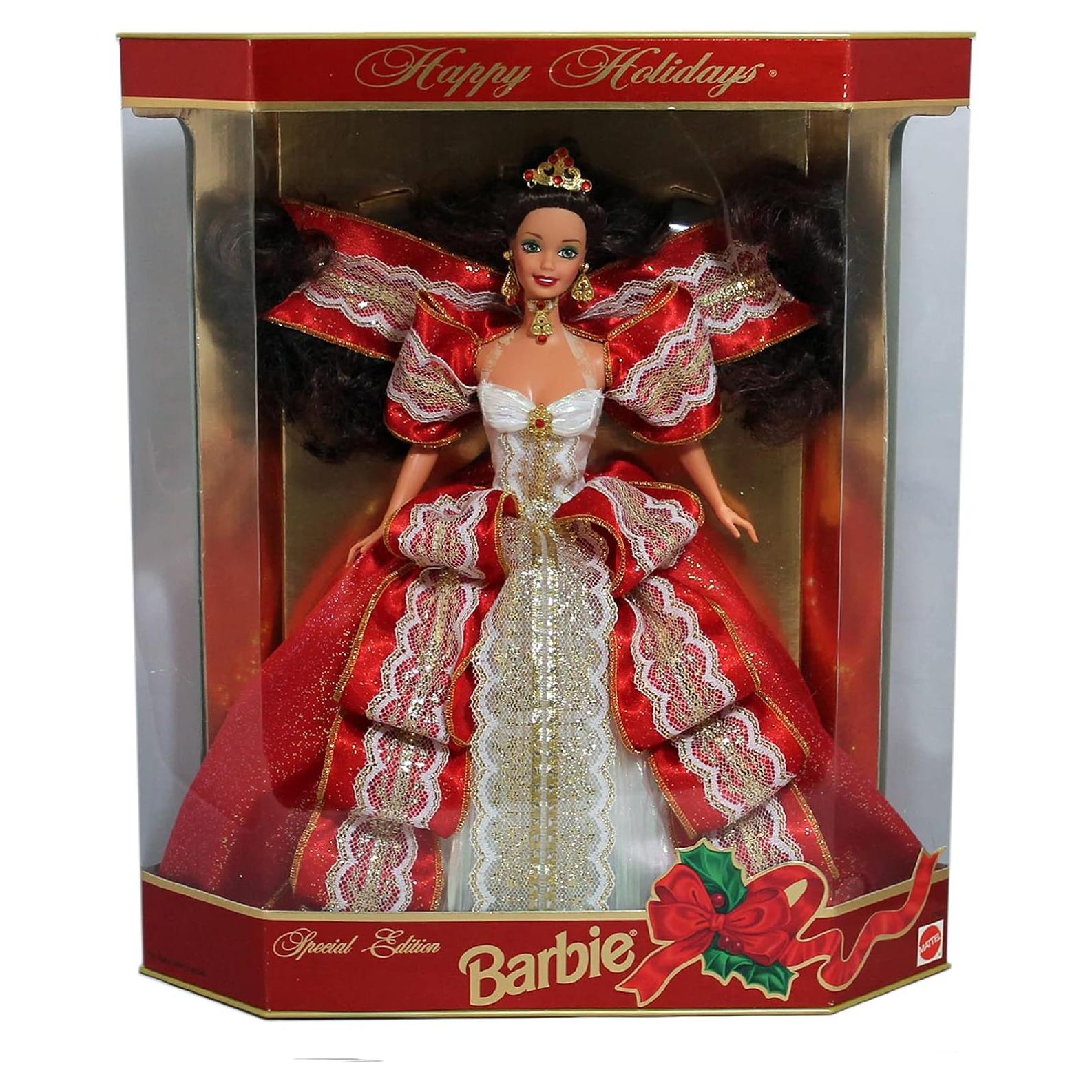 Muñeca Barbie Felices Fiestas 10 Aniversario Hallmark