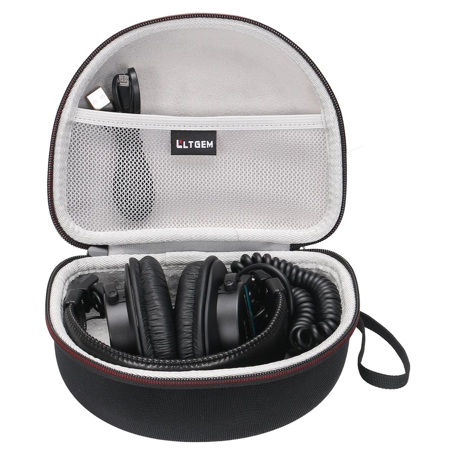 Funda Dura LTGEM para Auriculares Sony MDR7506 - Negro y Gris