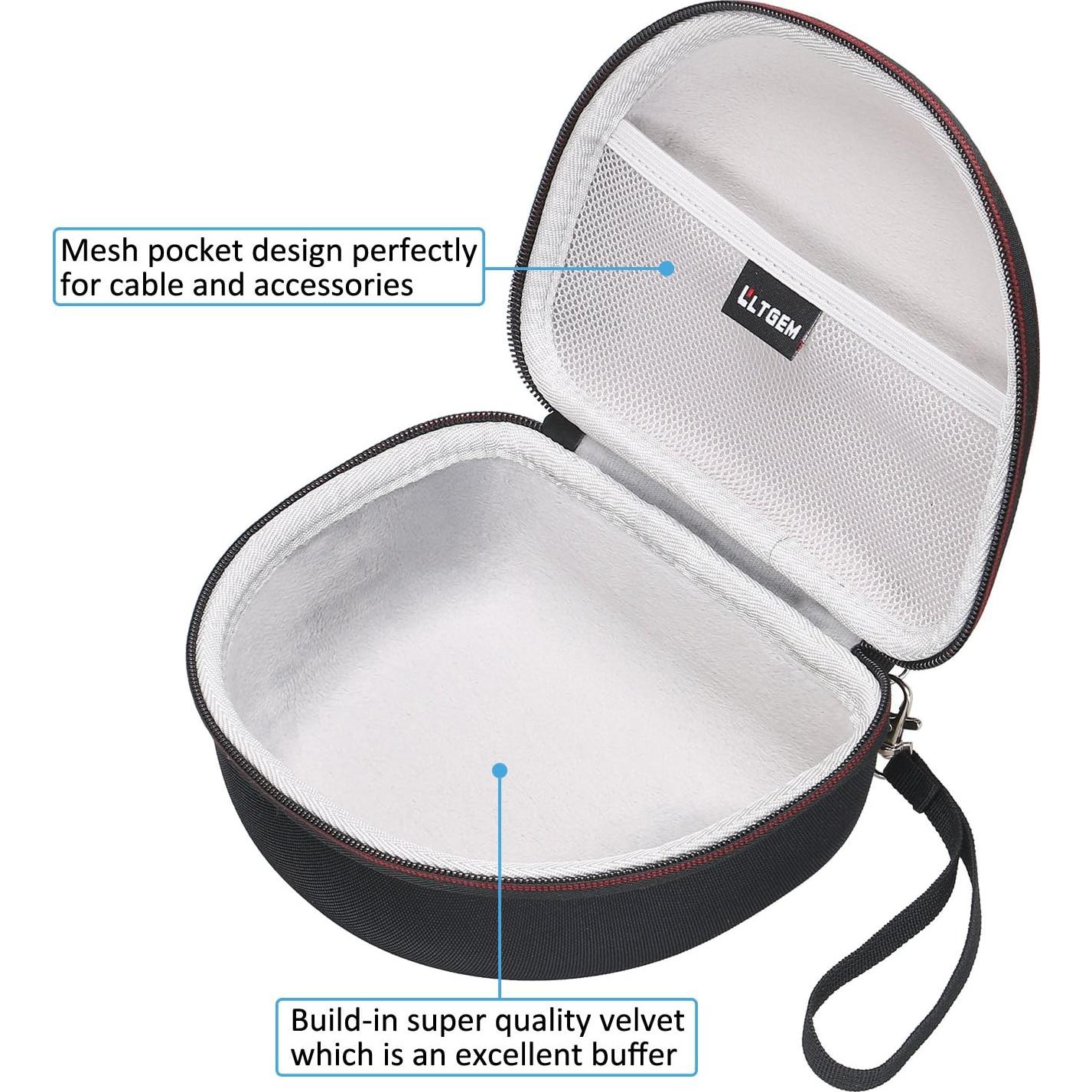 Funda Dura LTGEM para Auriculares Sony MDR7506 - Negro y Gris