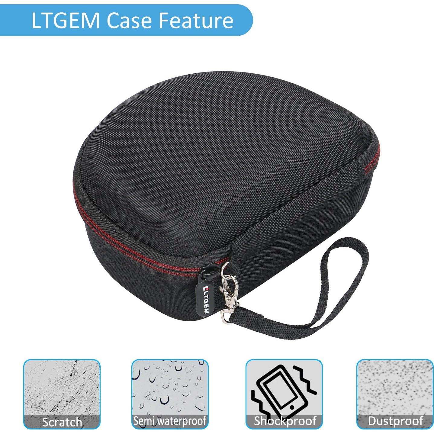 Funda Dura LTGEM para Auriculares Sony MDR7506 - Negro y Gris