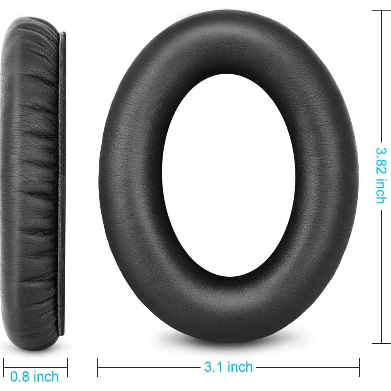 Almohadillas de Reemplazo HZTCAM para Bose QC35 QC25 QC15 - Negro