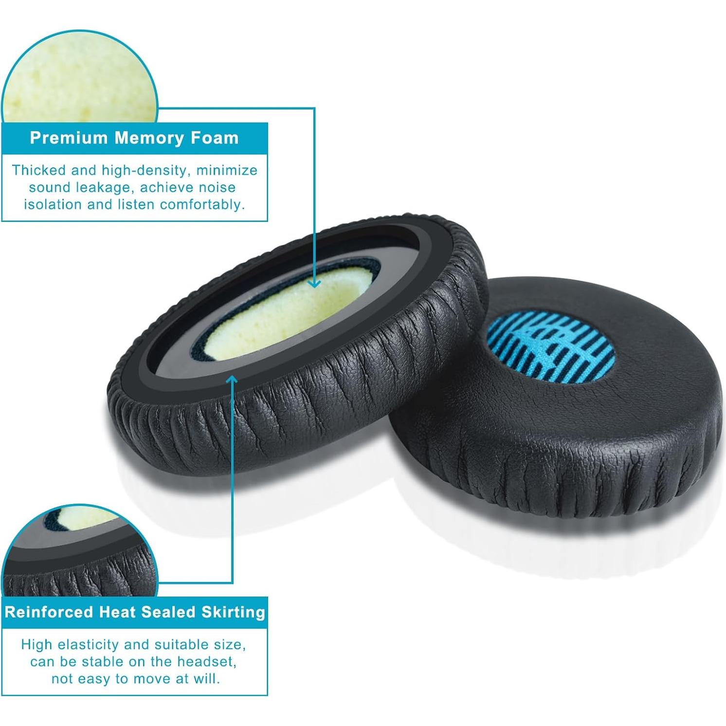 Almohadillas de Reemplazo GVOEARS para Auriculares Bose OE2 Azul