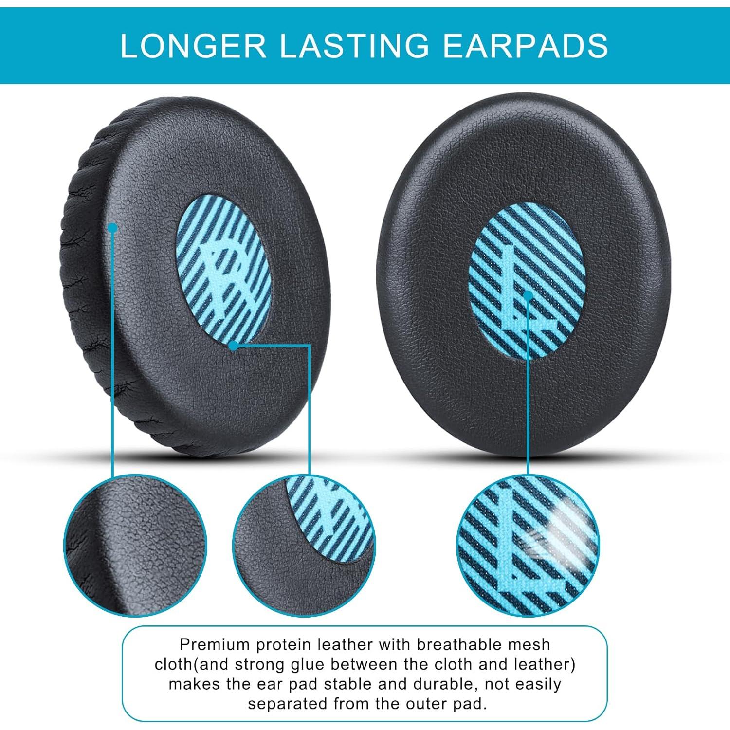 Almohadillas de Reemplazo GVOEARS para Auriculares Bose OE2 Azul