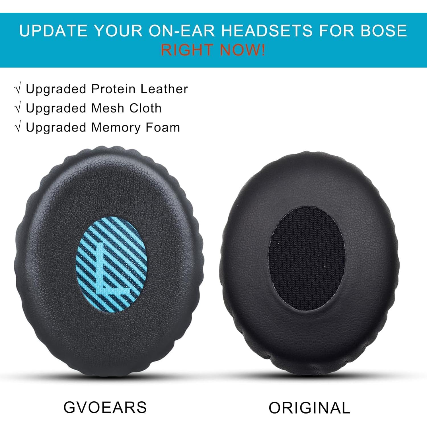 Almohadillas de Reemplazo GVOEARS para Auriculares Bose OE2 Azul