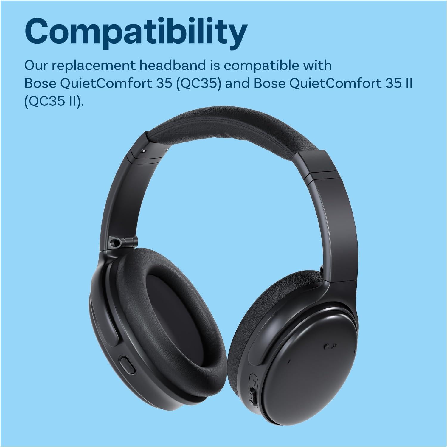 Diadema de Reemplazo MMOBIEL para Bose QC35/QC45 - Negra