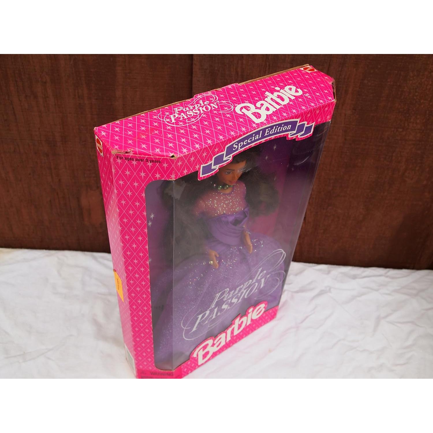 Muñeca Barbie Pasión Púrpura Afroamericana Mattel 317g