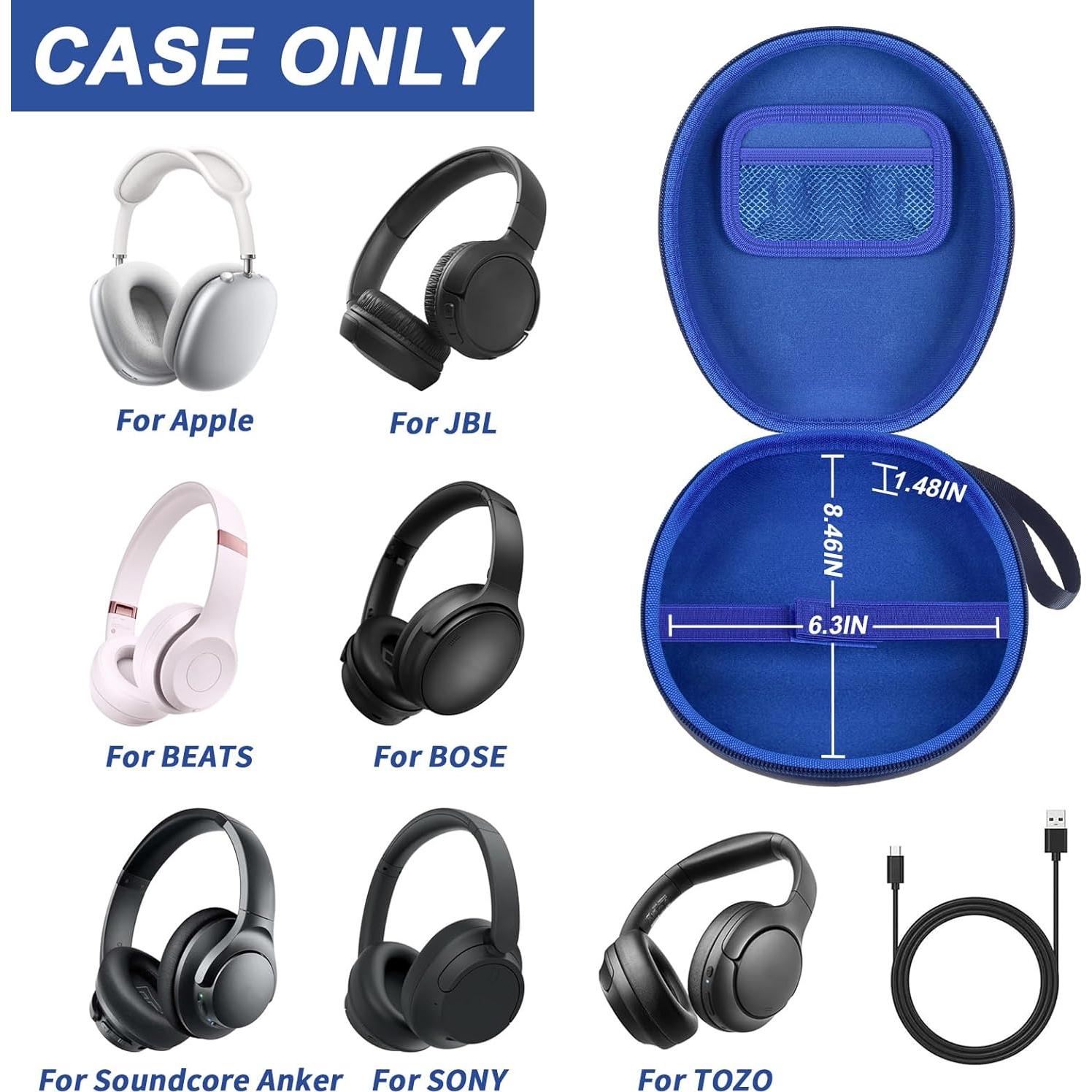 Estuche Universal Comecase para Auriculares Inalámbricos Azul