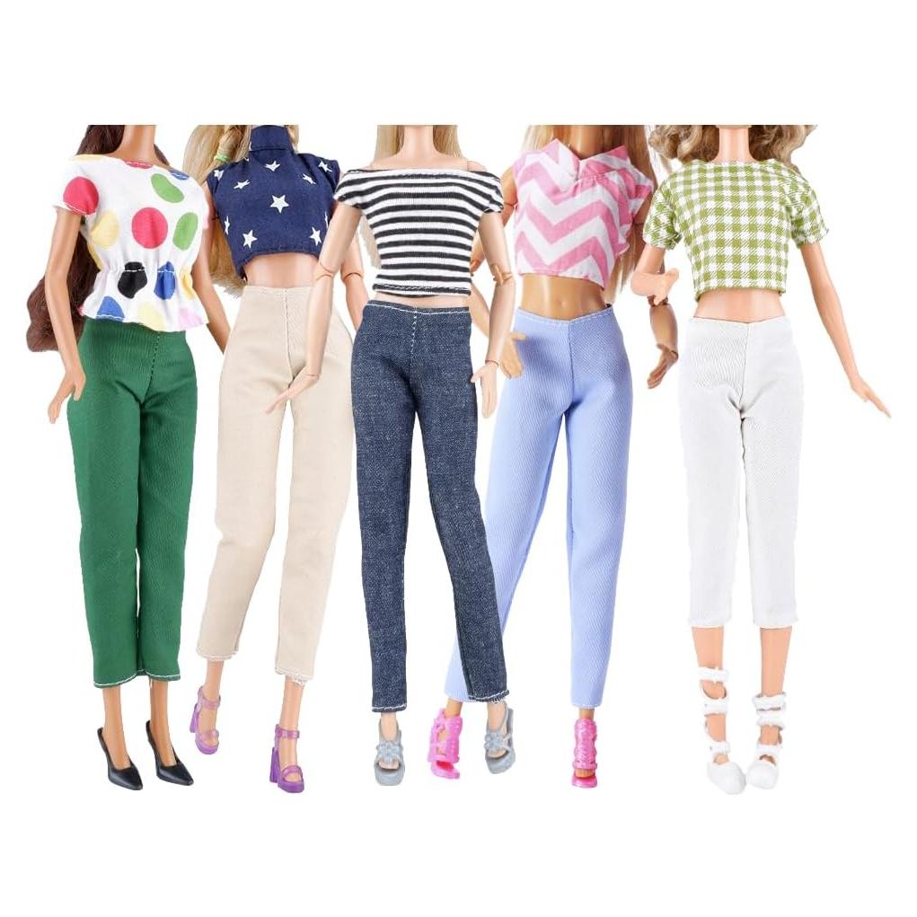 Conjunto Ropa de Muñeca E-TING 11.5" 5 Piezas Estilo B