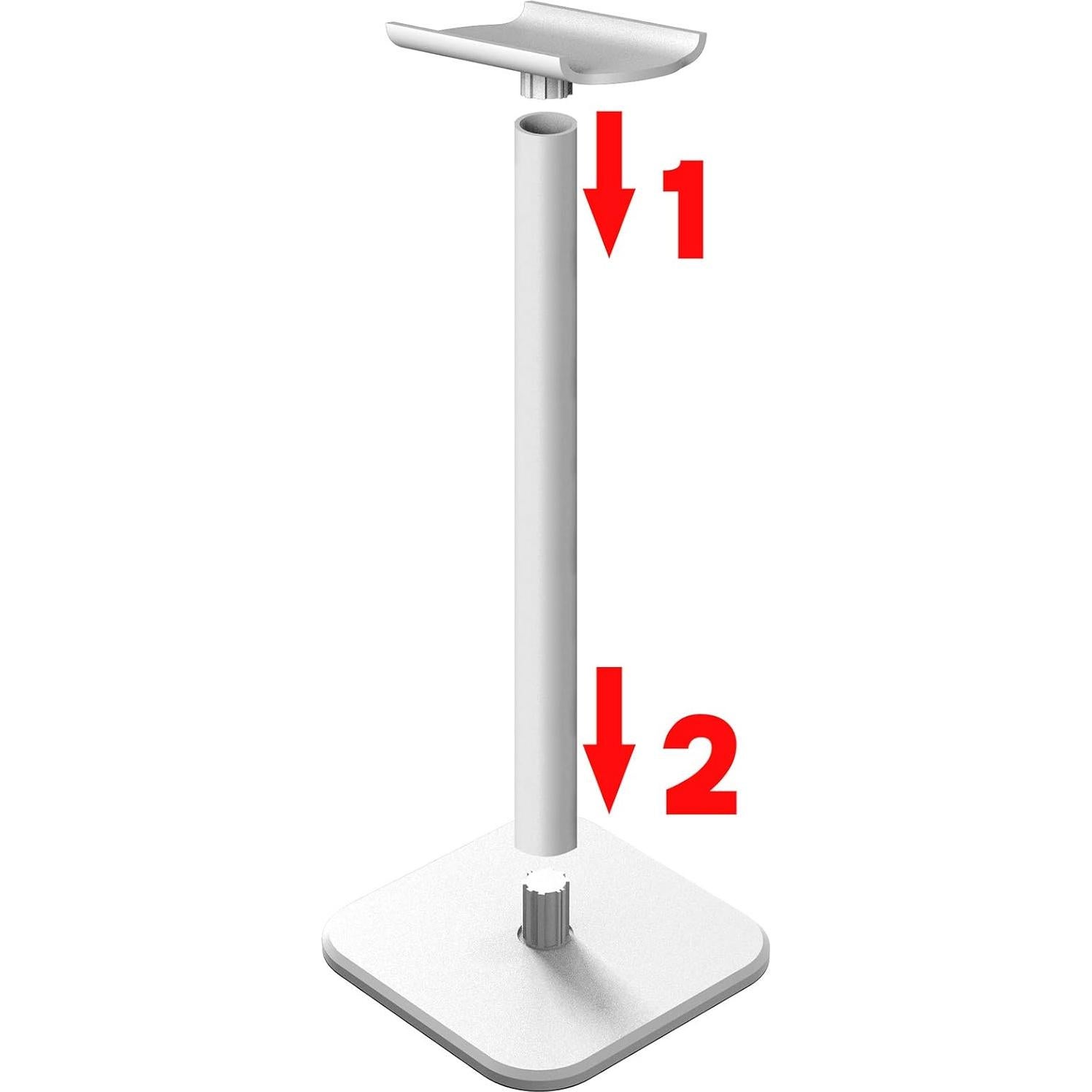 Soporte para Auriculares GEEKRIA de Aluminio Blanco - Compatible con Beats y Bose