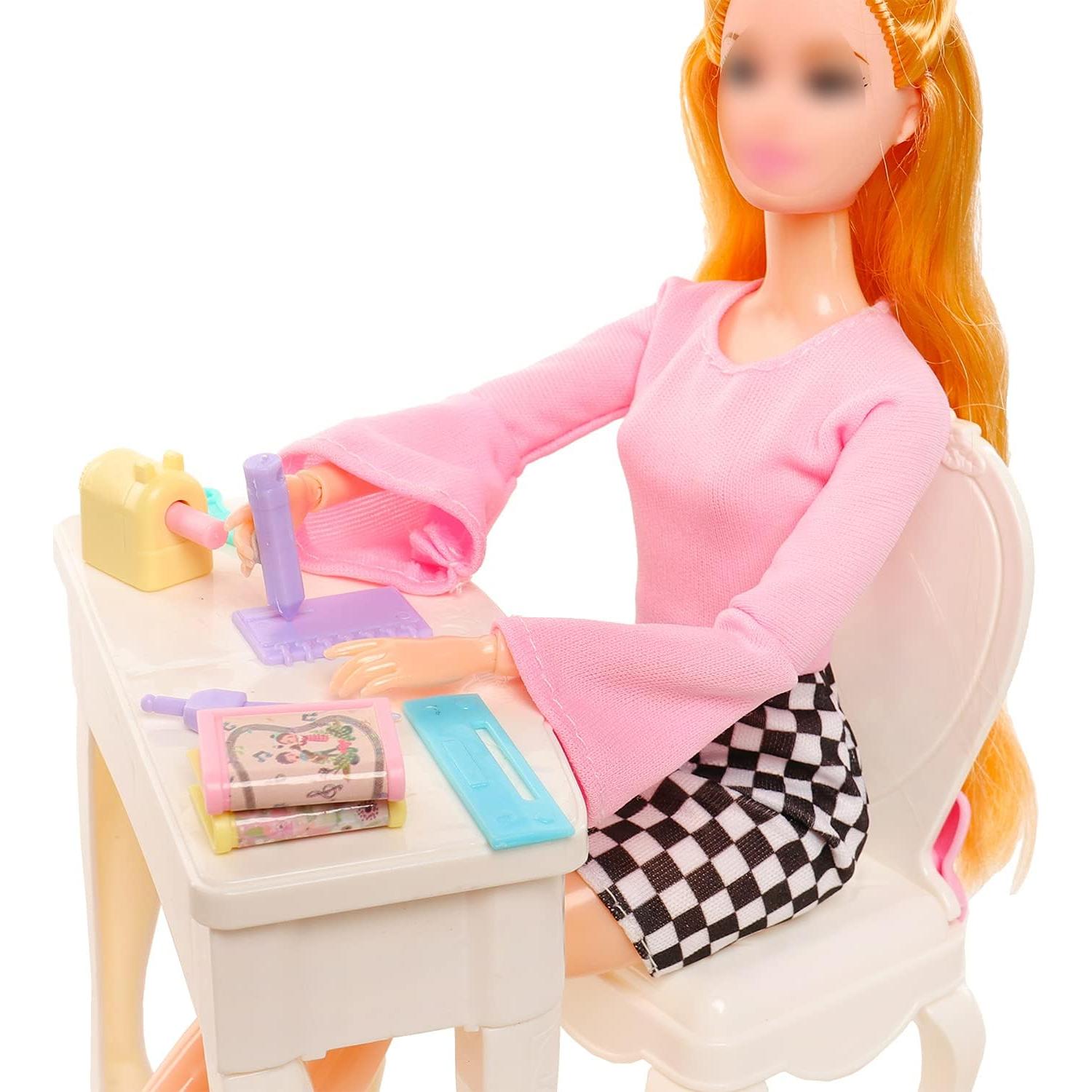 Kit de Accesorios para Muñecas Joyfun - 19 Piezas Escuela