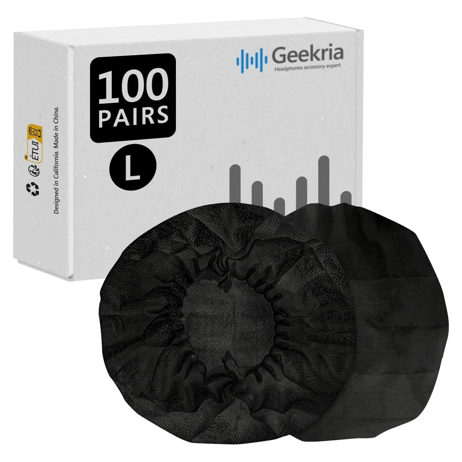 Cubiertas Desechables para Auriculares GEEKRIA 100 Pares L
