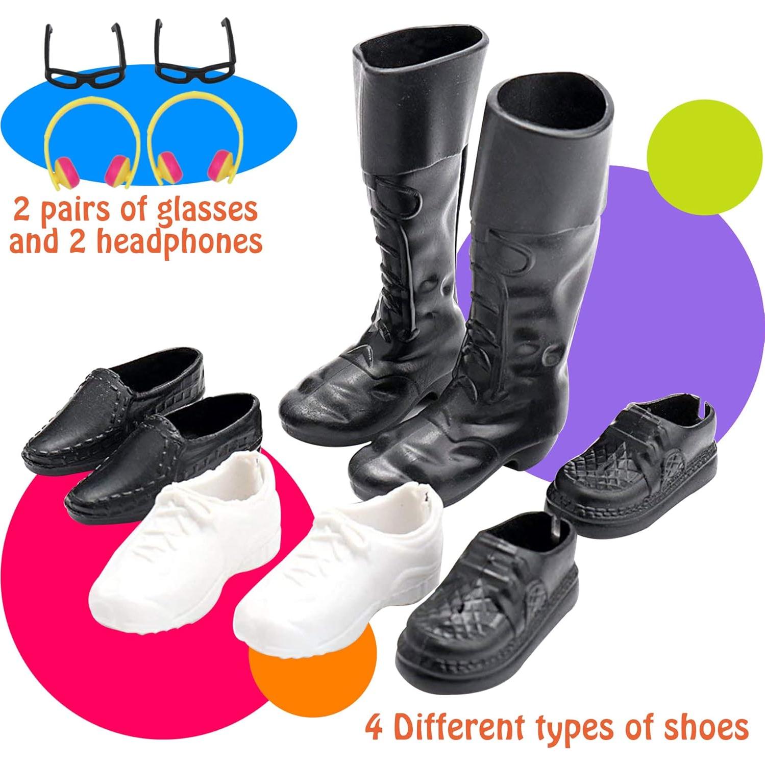 32 Piezas Ropa y Accesorios para Muñecas 30cm ZTWEDEN