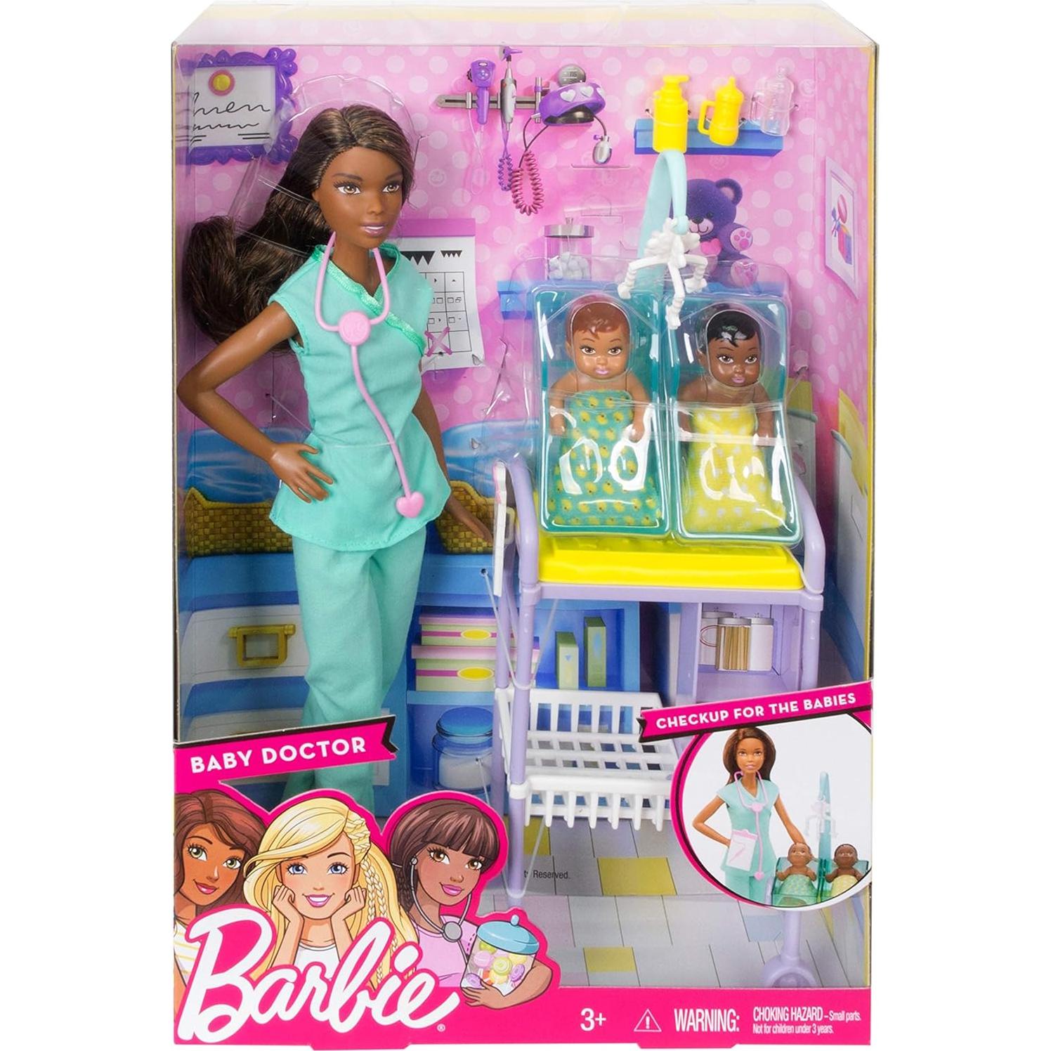 Muñeca Barbie Doctor de Bebés Mattel con Accesorios