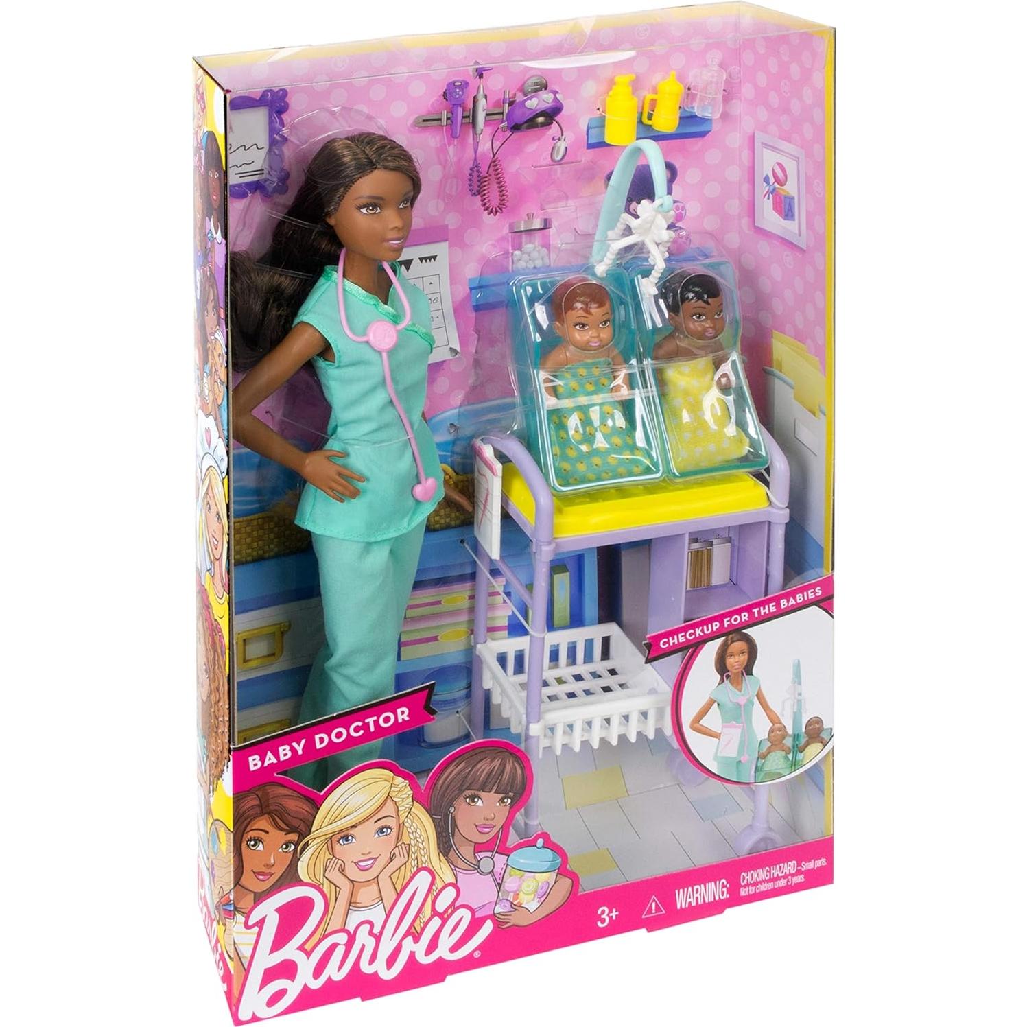 Muñeca Barbie Doctor de Bebés Mattel con Accesorios